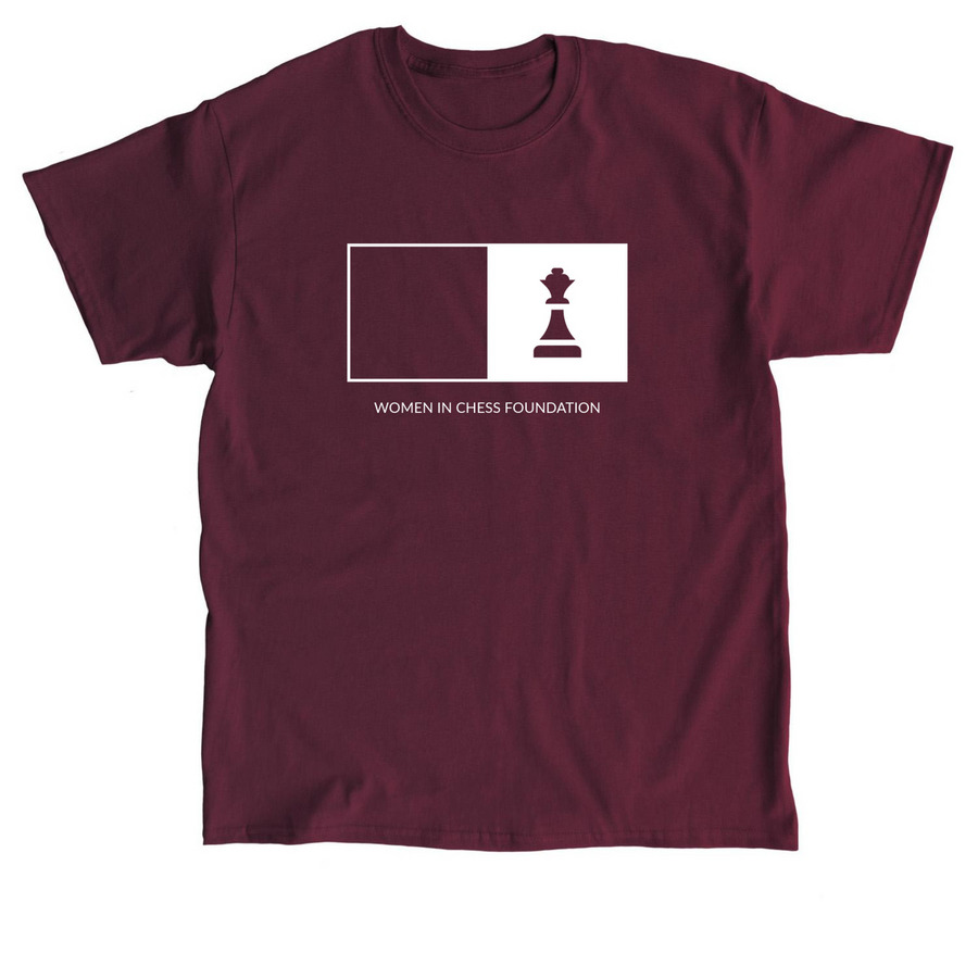 Women in Chess Foundation Merchandise, a Maroon Classic Unisex Tee