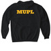 MUPL Logo Design&nbsp;, a Black Gildan Softstyle Pullover Hoodie (back-view)