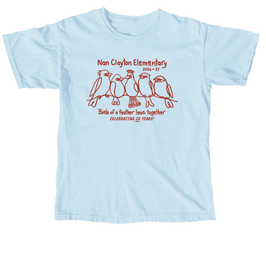 2026 School Shirt, a Chambray Comfort Colors Unisex Tee