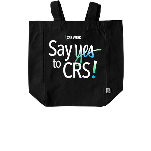 CRS Week 2026 Totes, a Black Recycled Cotton Tote Bag