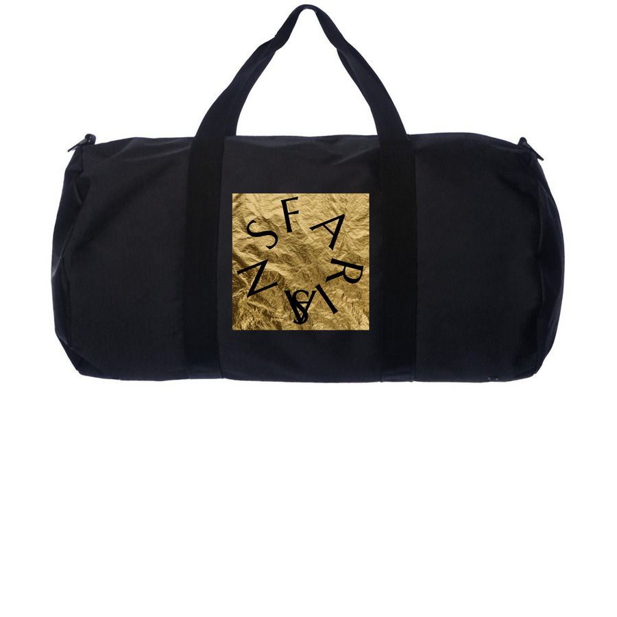 Golden 4, a Black Day Tripper Duffel Bag (back-view)