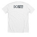 White "Friend of the Fund" Shirt, a Solid White Blend Premium Unisex Tee (back-view)