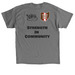 Strength In Community, a Charcoal Classic Unisex Tee (back-view)