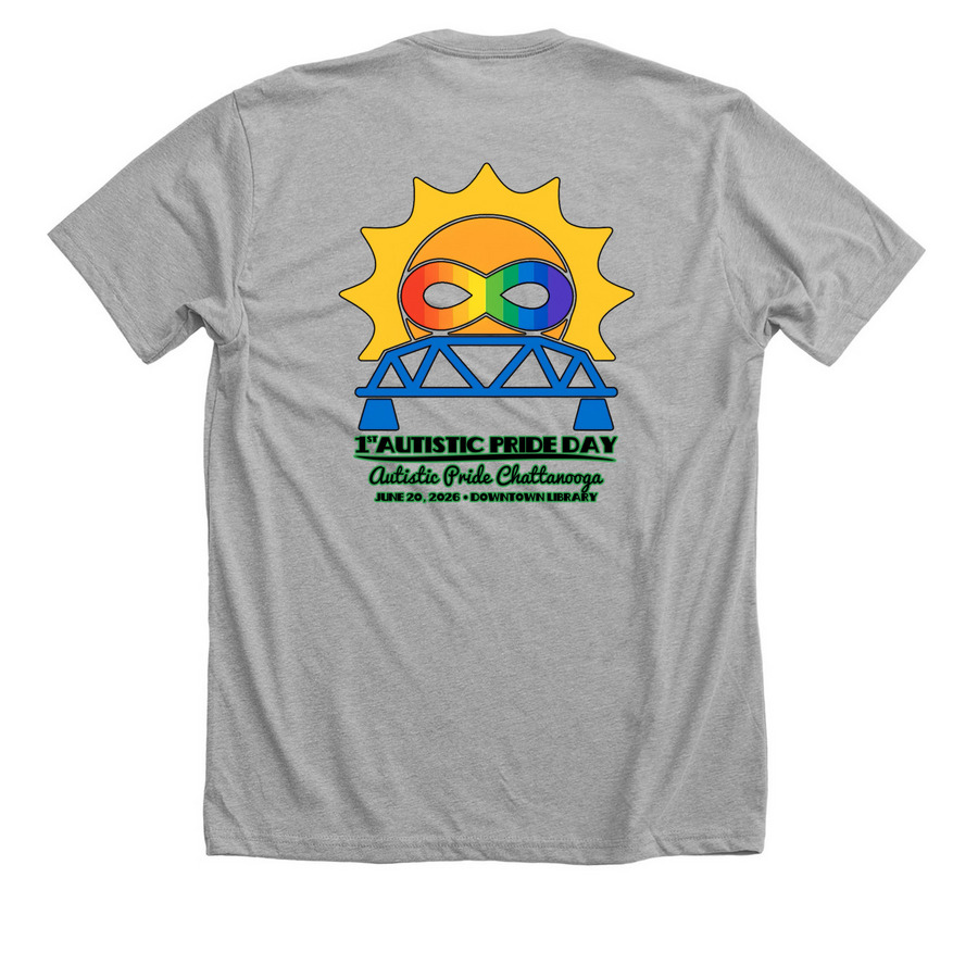 It's Dangerous to Go Alone, Take This (Front), a Athletic Heather Premium Unisex Tee (back-view)