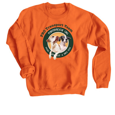 PRO Transport Team, a Orange Crewneck Sweatshirt