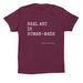 Real Art is Human-Made, a Maroon Premium Cotton Tee