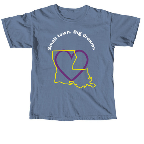 Small town big dream, a Blue Jean Comfort Colors Unisex Tee