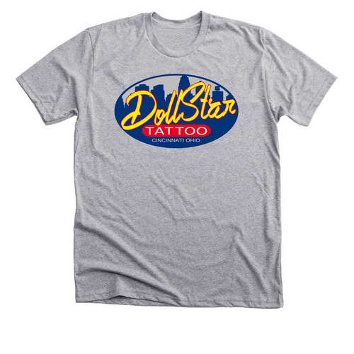 Doll Star Tattoo: Chillin' all the Way!, a Athletic Heather Premium Unisex Tee