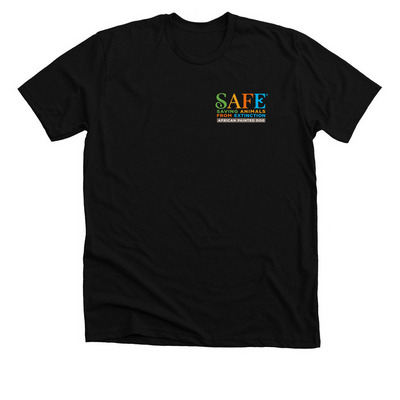 2026 APD SAFE Front and Back logo, a Solid Black Blend Premium Unisex Tee
