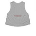 Crop Tops, a Athletic Heather Women's Cropped Racerback Tank (back-view)