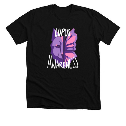 2023 Lupus Awareness "Butterfly" T-shirts&nbsp;, a Solid Black Blend Premium Unisex Tee