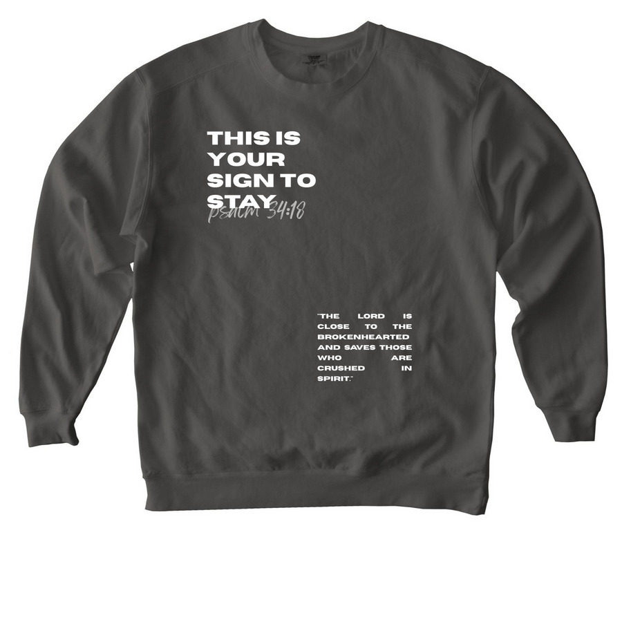 Promised Land Apparel, a Pepper Comfort Colors Crewneck Sweatshirt