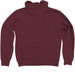 Borzoi Life Zip Up Hoodies, a Maroon Zip Up Hoodie (back-view)