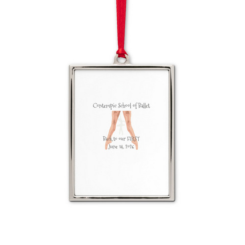 2026 End of Year Performance Gear&nbsp;, a White Silver Portrait Frame Ornament