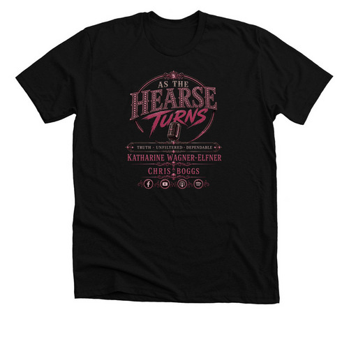 As The Hearse Turns 02, a Solid Black Blend Premium Unisex Tee