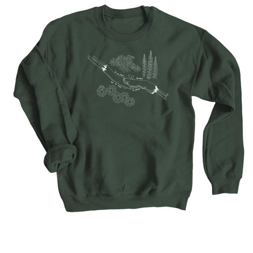 Everywhere, everything light, a Forest Crewneck Sweatshirt