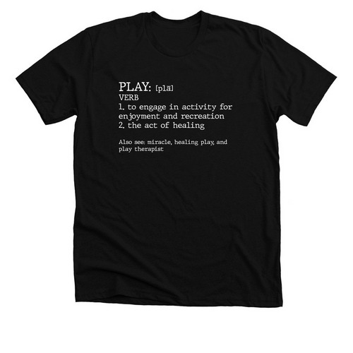 Define Play, a Solid Black Blend Premium Unisex Tee