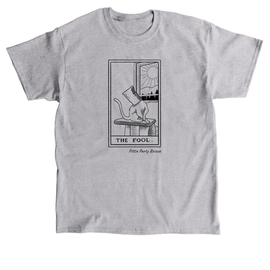 Spooky Collection: The Fool Tarot Card, a Sport Grey Classic Unisex Tee