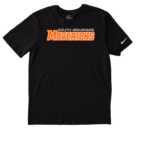 Performance Mavericks, a Black Nike Dri-FIT Jersey Blend Performance Tee
