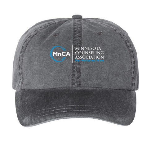 MnCA Hats&nbsp;, a Black Printed Pigment Dye Baseball Cap