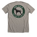 PRO Logo Shirts, a Heather Stone Premium Unisex Tee (back-view)