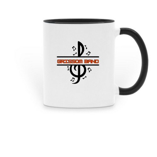 Grissom Band Mom Mug, a Black Two-Tone Ceramic Mug