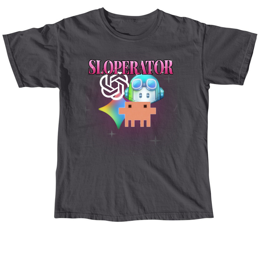 sloperators only, a Graphite Comfort Colors Unisex Tee