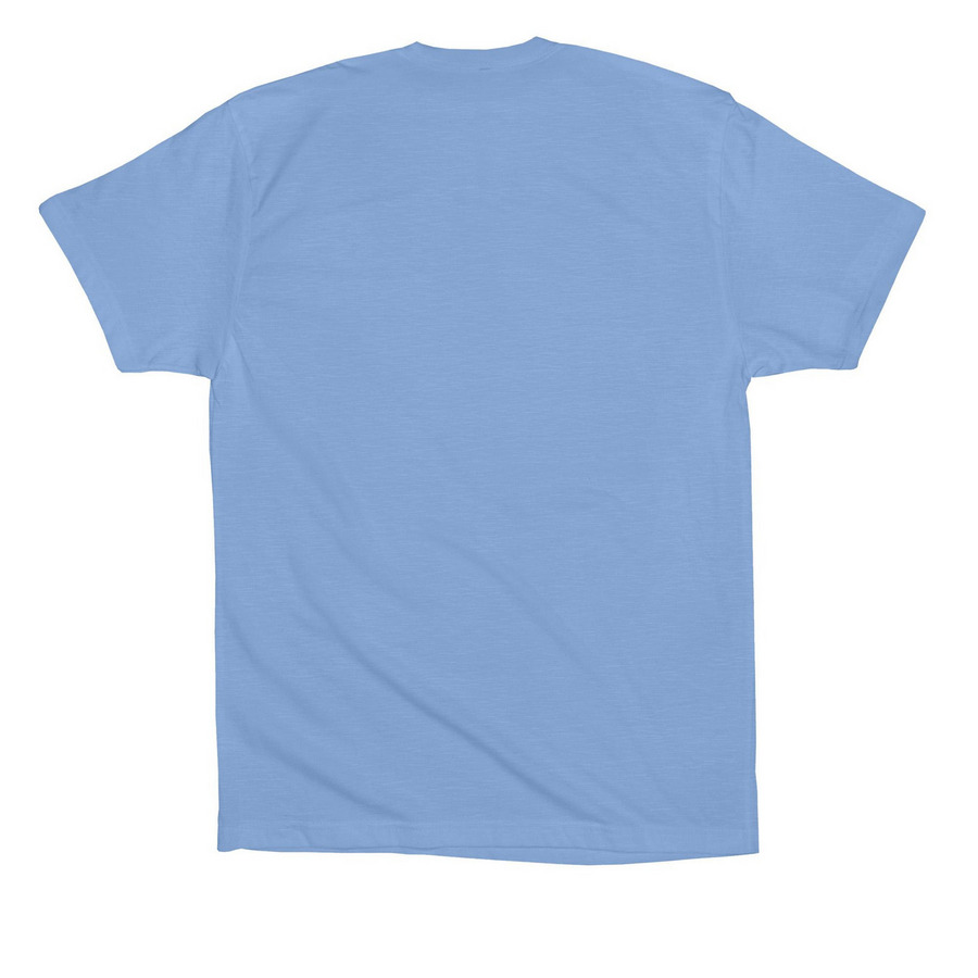 Maplewood is 75 Youth & Adult Shirt, a Carolina Blue Premium Cotton Tee (back-view)