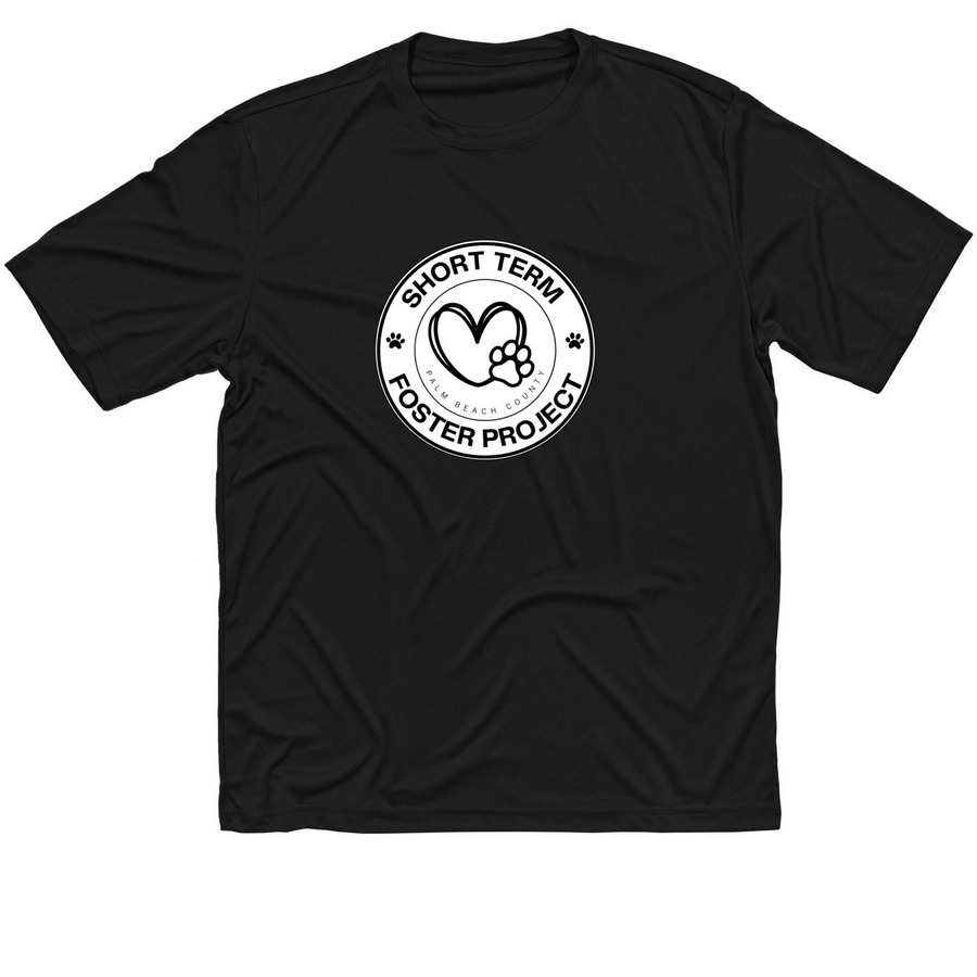 Volunteer Performance T's -Black/White Logo, a Black Classic Performance Tee