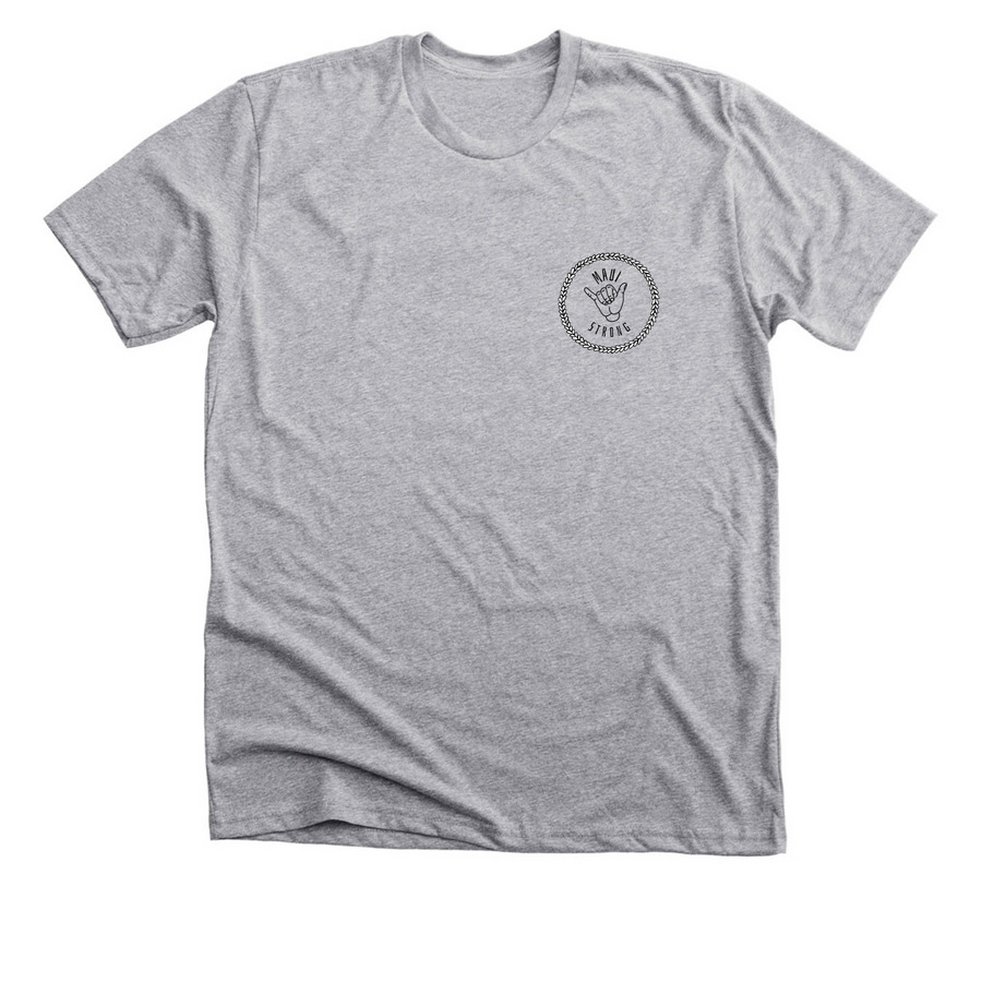 Maui Strong - Shaka, a Athletic Heather Premium Unisex Tee