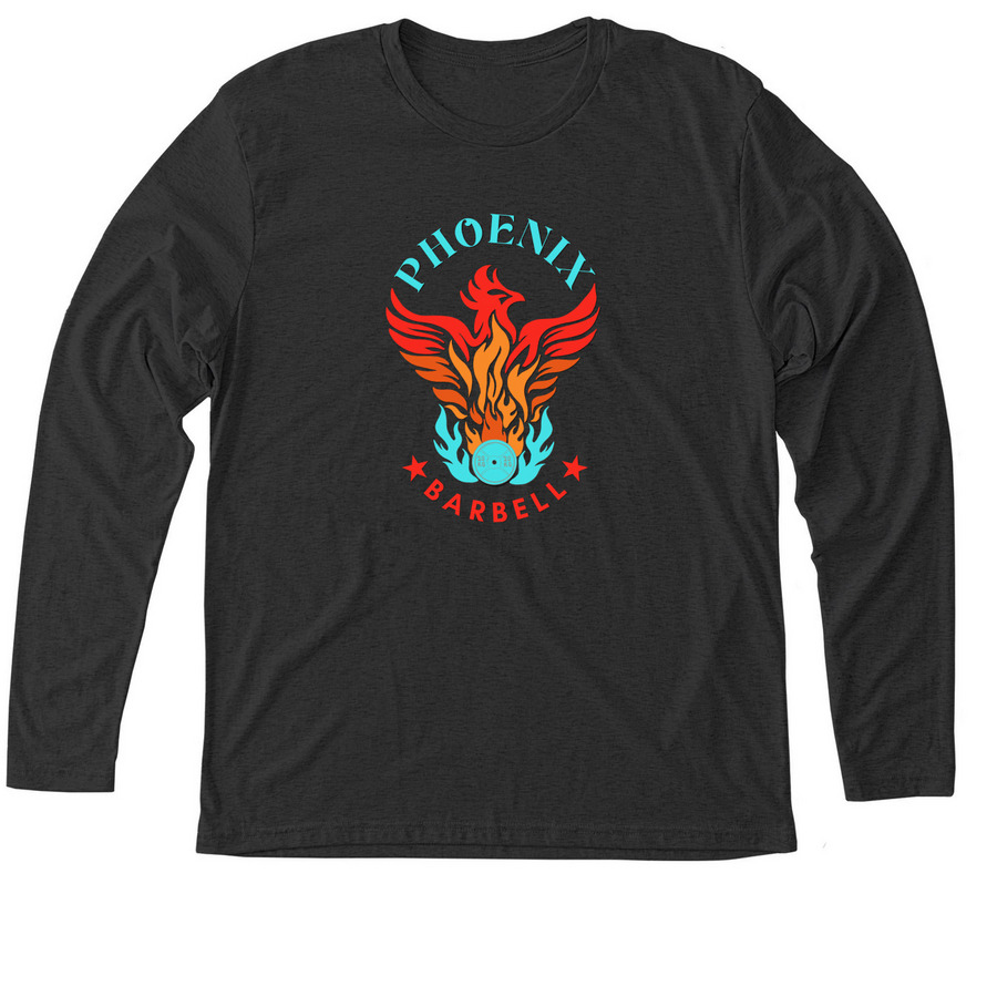 Phoenix Barbell, a Vintage Black Triblend Long Sleeve Tee