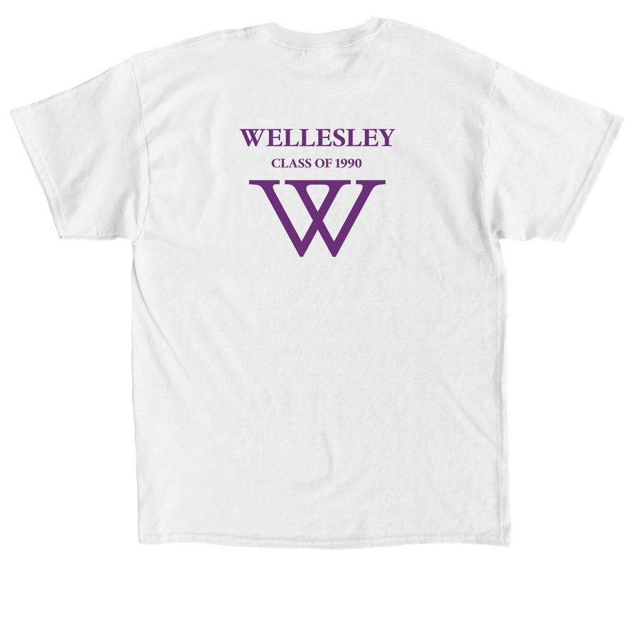 violet femmes (white) - Short & Long Sleeve, a White Classic Unisex Tee (back-view)