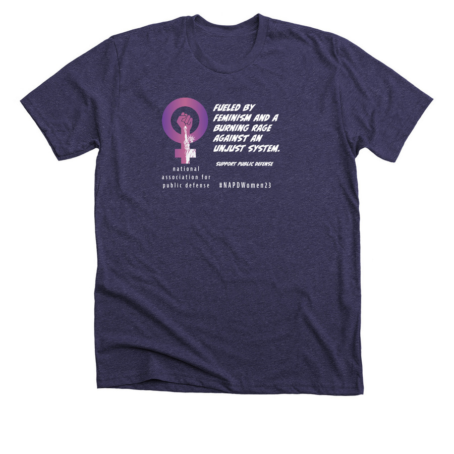Fuel - 23 Women's Conference Alt Design, a Heather Lapis Premium Unisex Tee