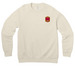 RENAISSANCE BISON AT SPANISH STEPS- on back, a Natural Premium Raglan Crewneck Sweatshirt