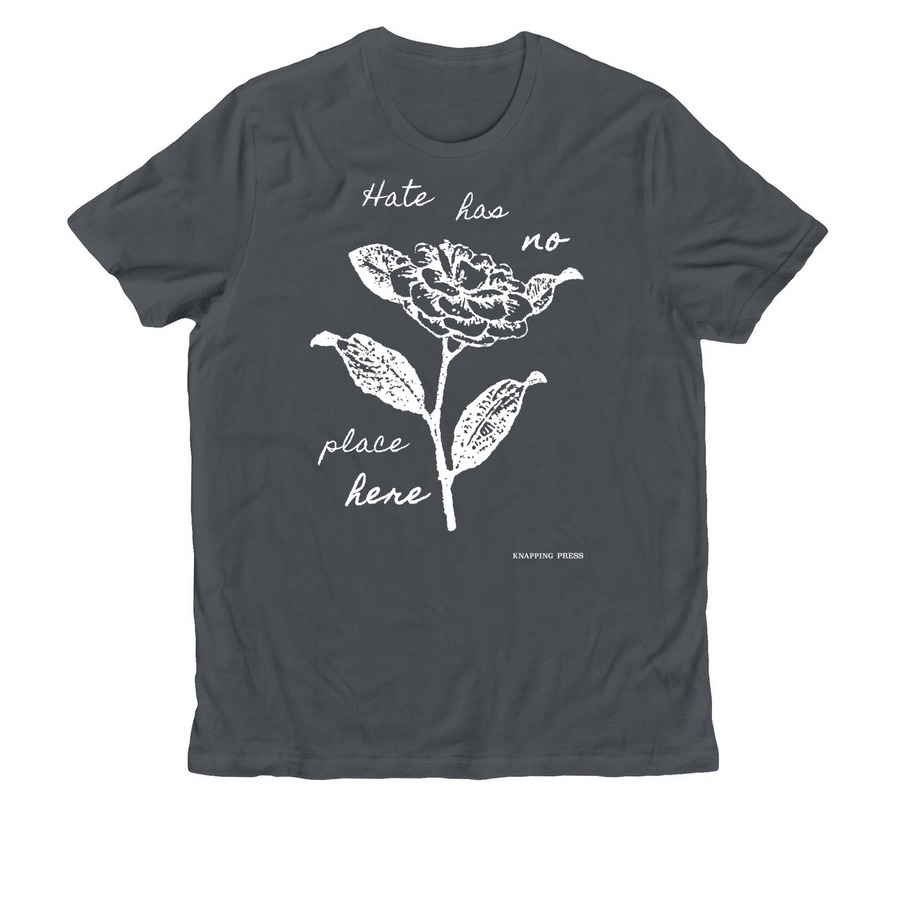 Hate Has No Place Here Shirt, a Terrain Grey Allmade Organic Cotton Unisex Tee