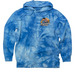 Amusement Lifestyle Gear, a Aqua Blue Tie Dye Pullover Hoodie