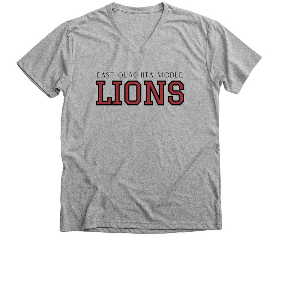 LIONS, a Athletic Heather Premium V-Neck Tee