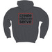 CT Youth Hoodie, a Charcoal Youth Pullover Hoodie (back-view)