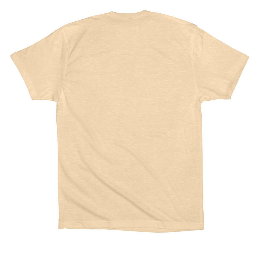 Suddenly, I'm into birdwatching?, a Soft Cream Premium Cotton Tee (back-view)