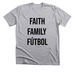 Faith, Family, F?tbol, a Athletic Heather Premium Unisex Tee