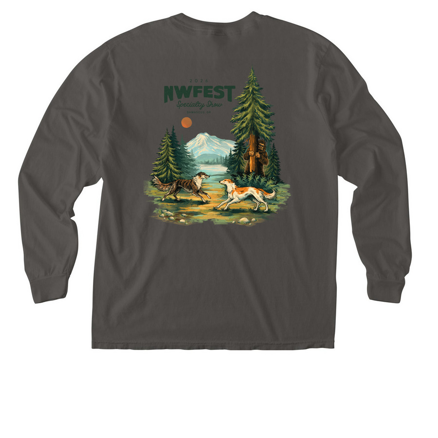 NWFest 2026: Pocket Tees, a Pepper Comfort Colors Long Sleeve Pocket Tee (back-view)