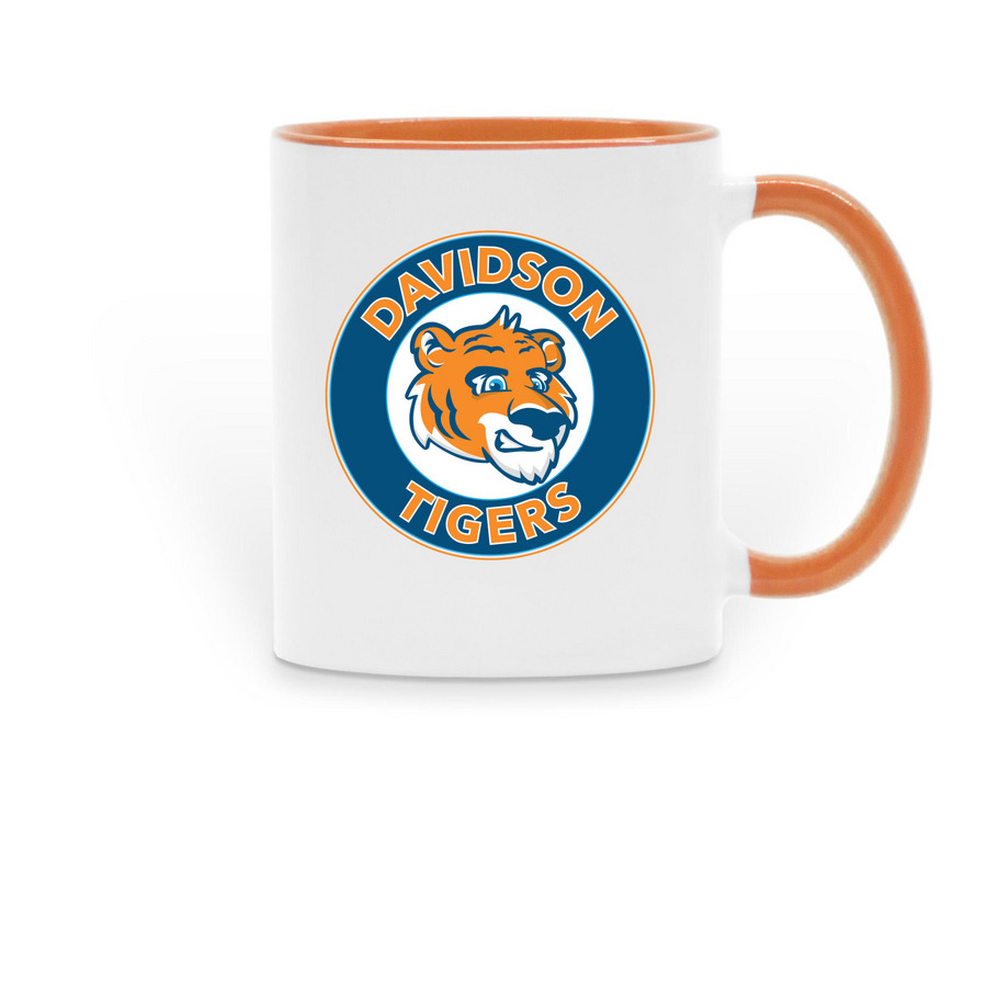 Tiger Mug, a Orange Two-Tone Ceramic Mug