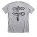 Venture Unknown Apparel&nbsp; &nbsp; &nbsp; &nbsp; &nbsp; (Black Logo), a Athletic Heather Premium Unisex Tee (back-view)