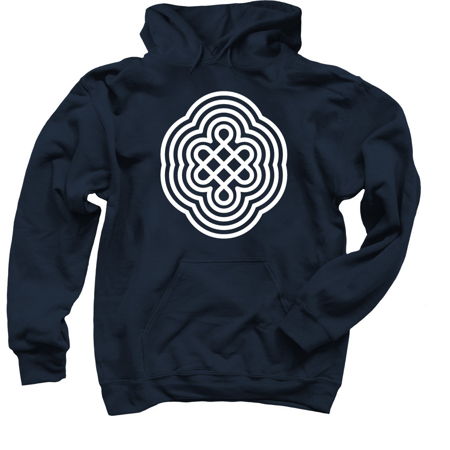 PathWays - Echo Icon, a Navy Pullover Hoodie