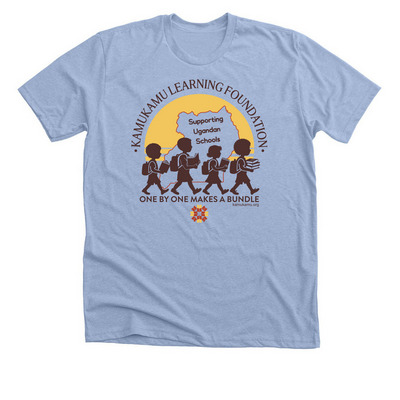 One By One Makes A Bundle, a Heather Baby Blue Premium Unisex Tee