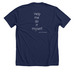 Tee: Help Me Do It Myself, a Solid Navy Blend Premium Unisex Tee (back-view)