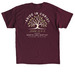 NEBC Youth - Abide, a Maroon Classic Unisex Tee (back-view)
