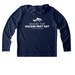 Sharkapalooza&nbsp;UV Perf. Long Sleeve Hoodie, a True Navy UV Performance Long Sleeve Hoodie (back-view)