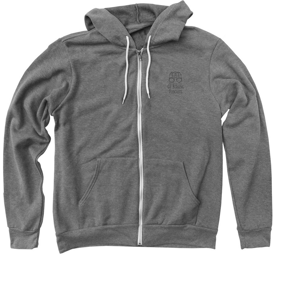 Tufted Puffin Squad, a Deep Heather Zip Up Hoodie