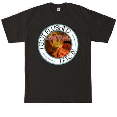 "I Got Flushed" LFTC IX Men's Apparel, a Black Tall Classic Unisex Tee